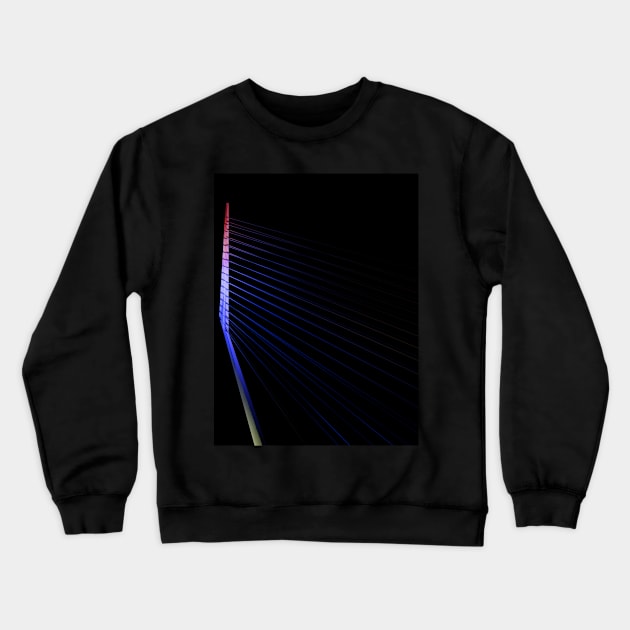 Top of Eramus bridge- Rotterdam Crewneck Sweatshirt by Dutch.View.22